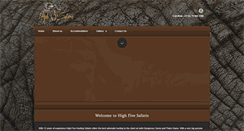 Desktop Screenshot of highfivesafaris.com